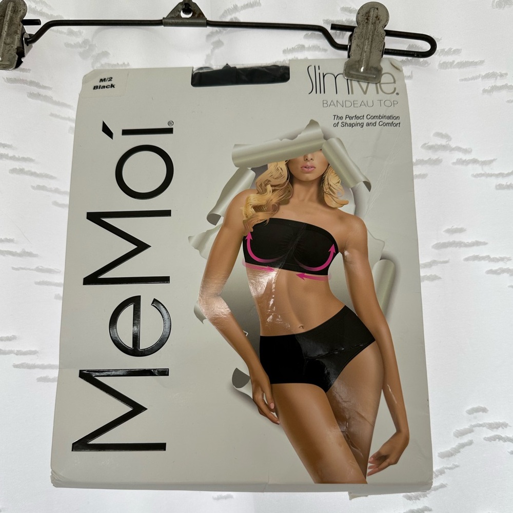 MeMoi Black Bandeau Shapewear Top